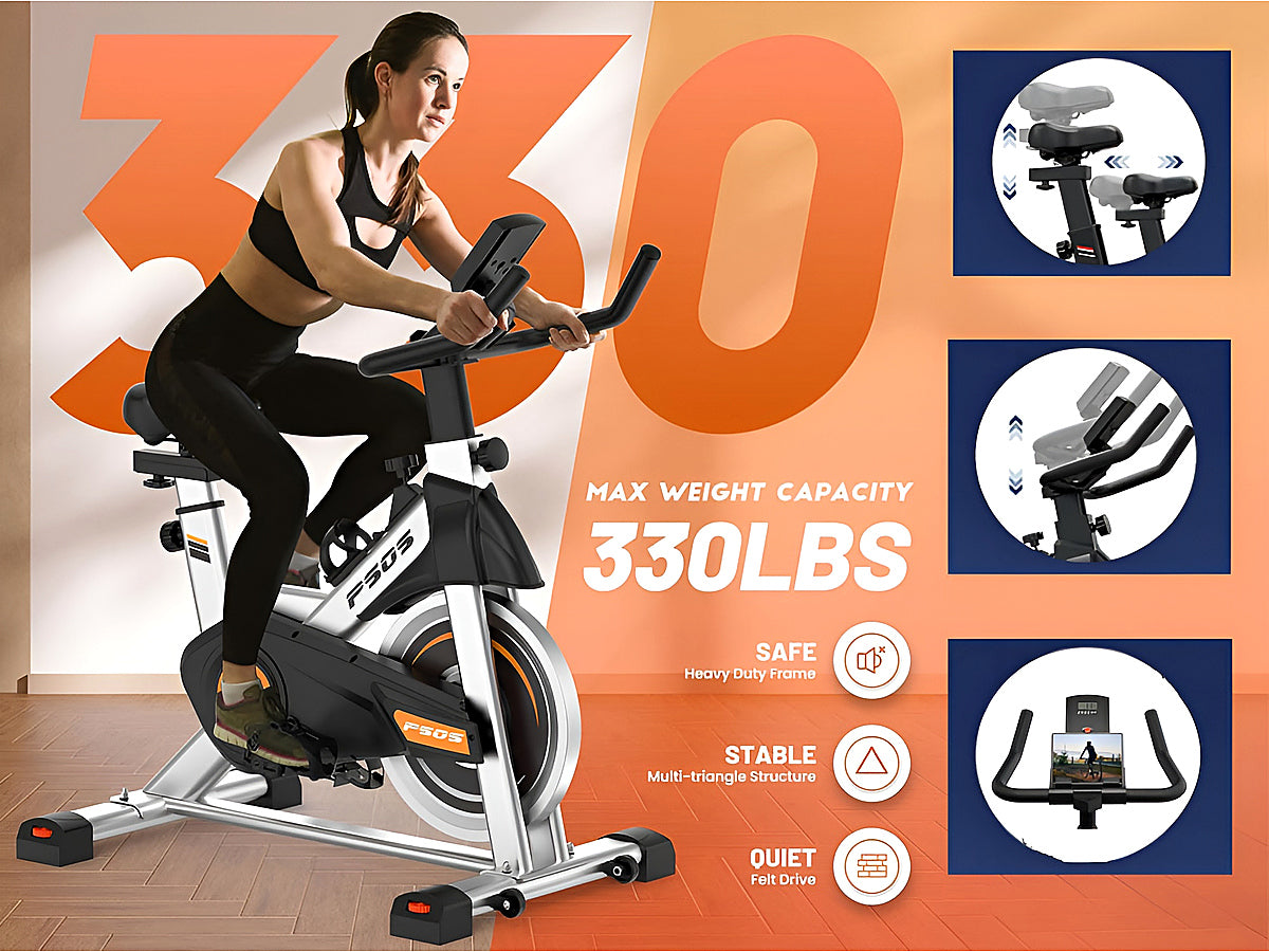 Exercise bike pedals with non-slip cages for safe cycling