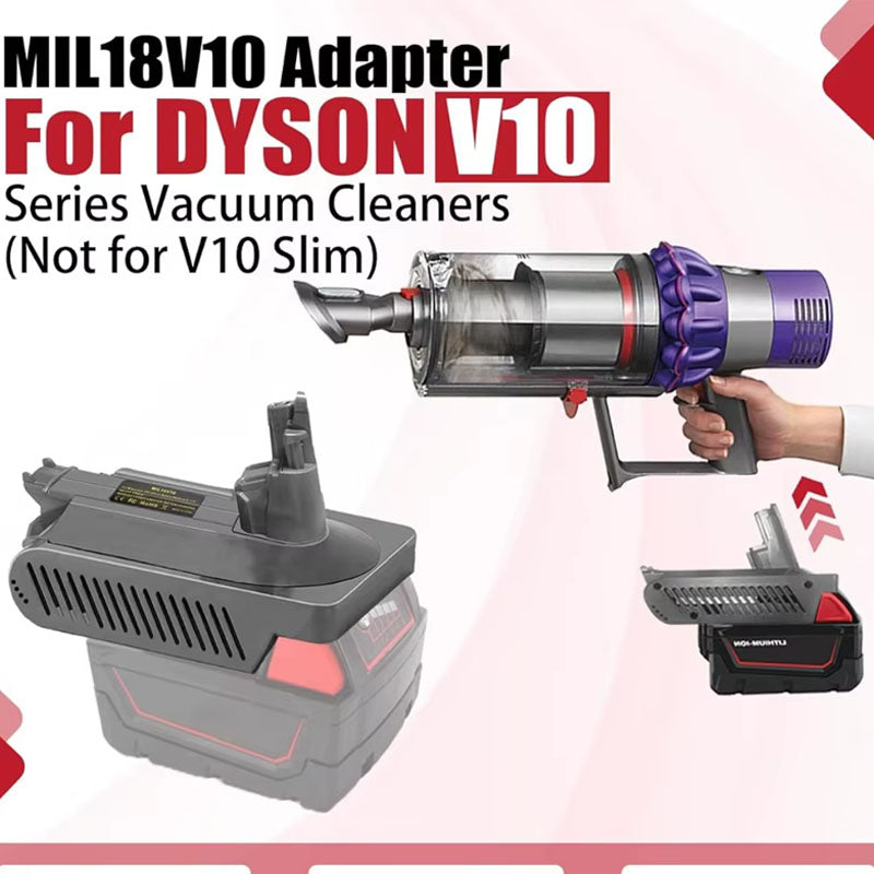 Milwaukee 18V Battery to Dyson V10 Adapter Converter