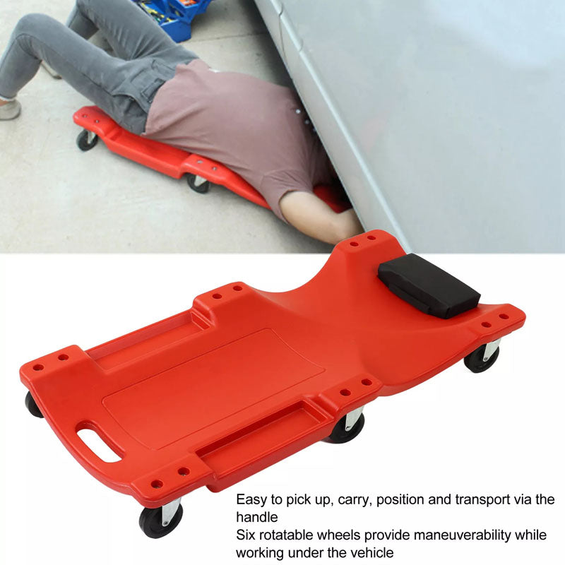 Garage creeper 40 inch handle for easy carrying and transport