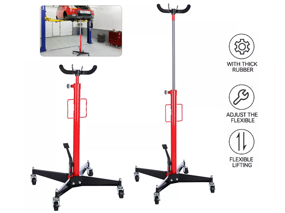 Top view of telescopic transmission jack lifting platform