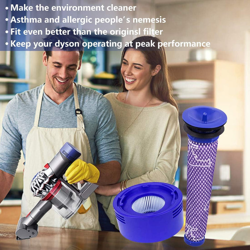 Dyson Vacuum Pre &amp; Post Filter Replacement Set V7 V8