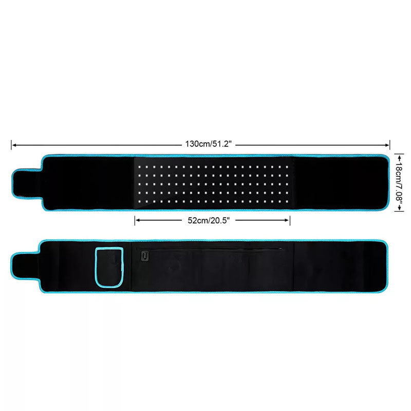 Therapy belt with pocket designed for mobile phone placement