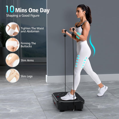 Top angle of vibration plate exercise machine anti-slip surface