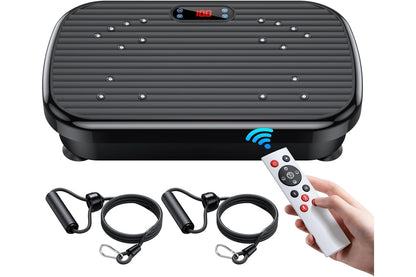 Close up of vibration plate exercise machine LED touch screen