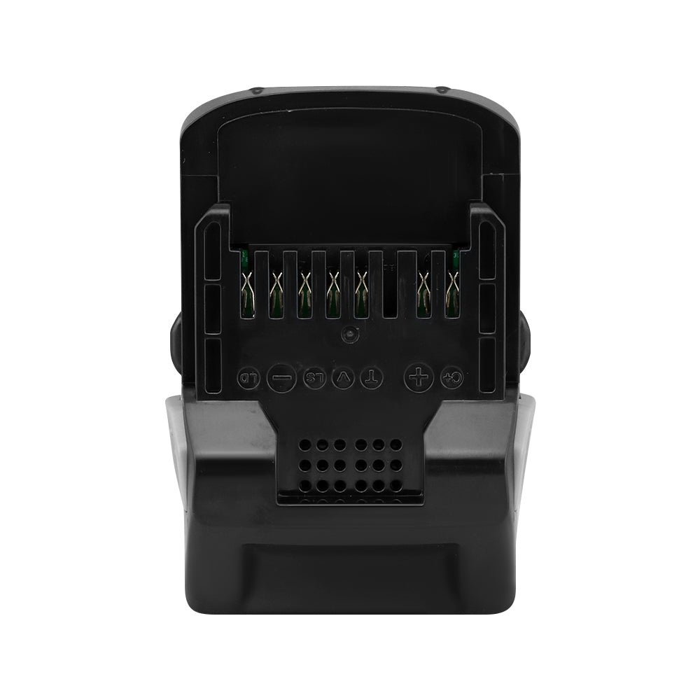 Hitachi 18V 50Ah battery with label details visible