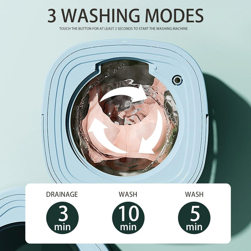 8L Portable Small Foldable mini Washing Machine