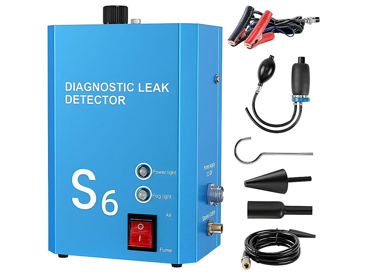 Side angle of automotive smoke leak detector with 15m smoke hose
