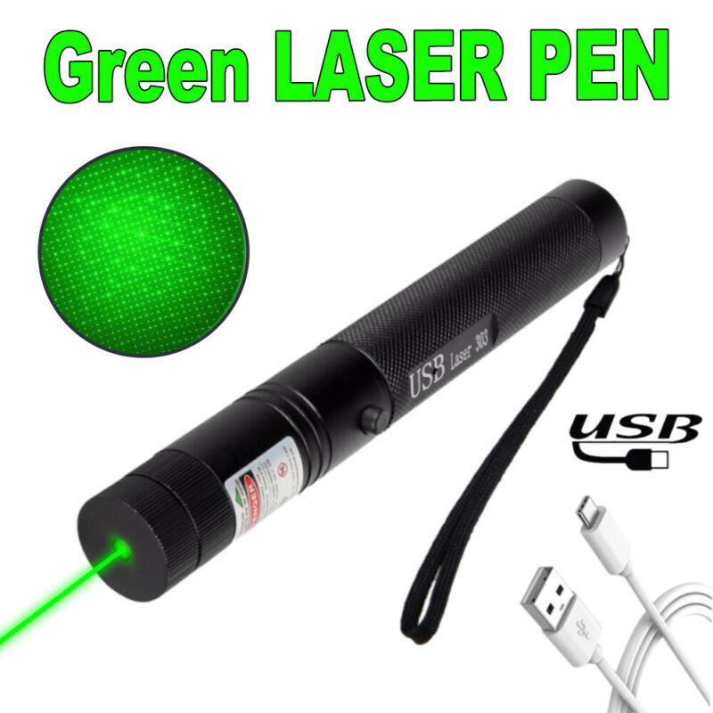 Green laser pointer pen showing waterproof seal ring