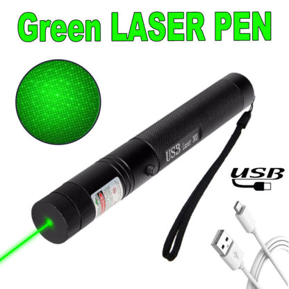 Green laser pointer pen showing waterproof seal ring