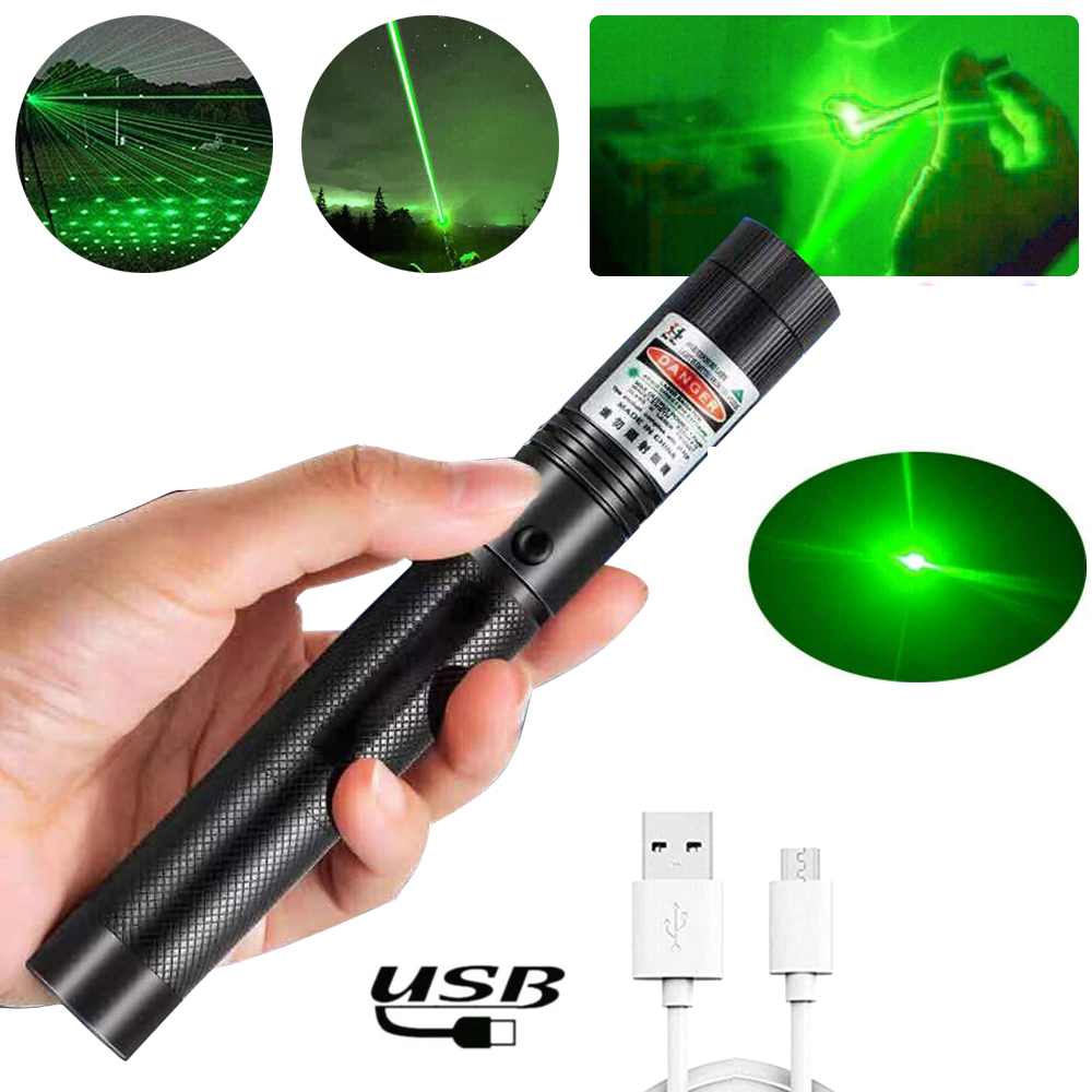Green laser pointer pen showing waterproof seal ring