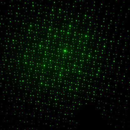 Top view of green laser pointer pen with touch switch