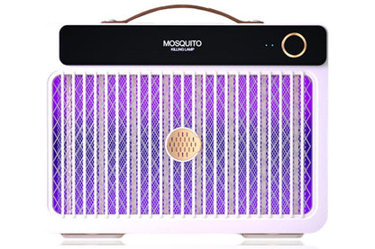 Side angle of fly zapper insect killer highlighting UV bulbs