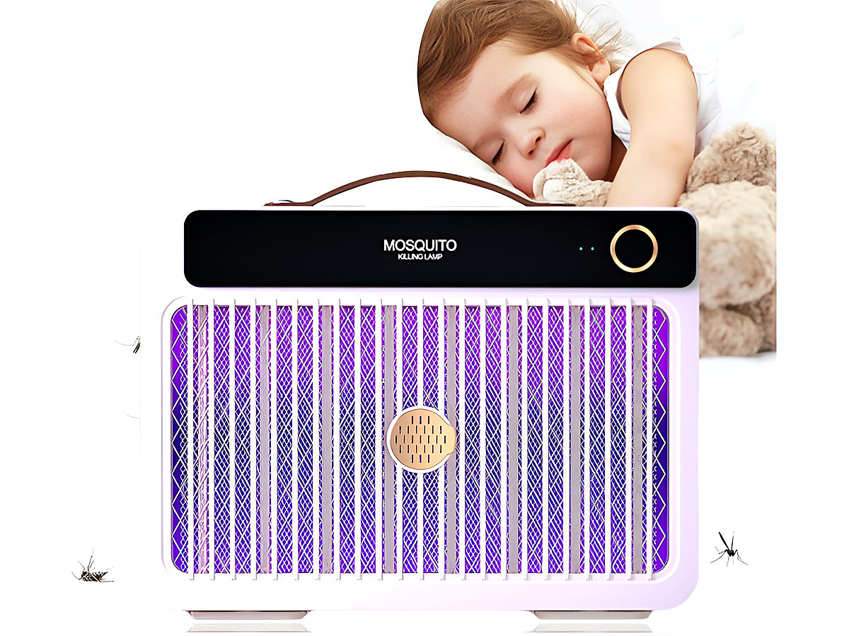 Close-up of electric grid inside fly zapper insect killer