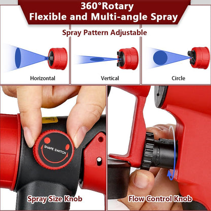 Electric paint sprayer with included viscosity cup for paint thinning