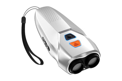 Close up of Anti Bark Dog Trainer LED flashlight for night use