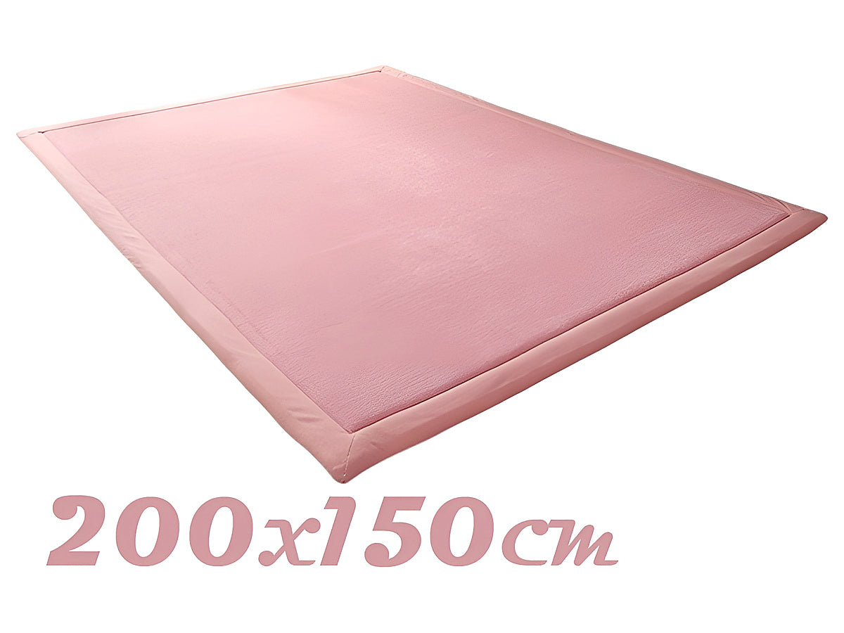 Side angle of soft play mat with thick memory foam padding