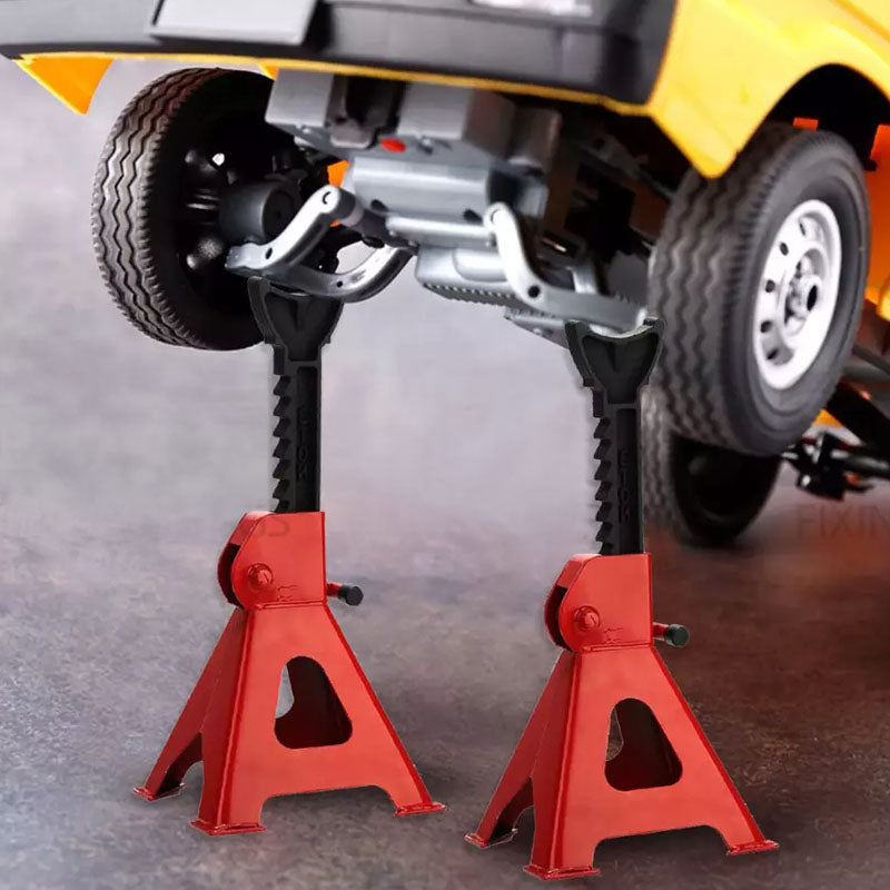 Steel construction detail on heavy duty 6 ton axle stands