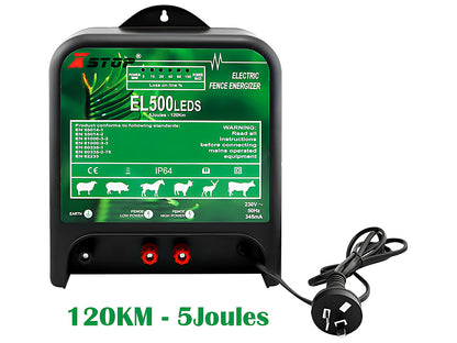 120km Electric Fence Energiser Energizer Charger 5J 240V