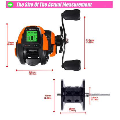 Fishing reel handle and magnetic braking system detail