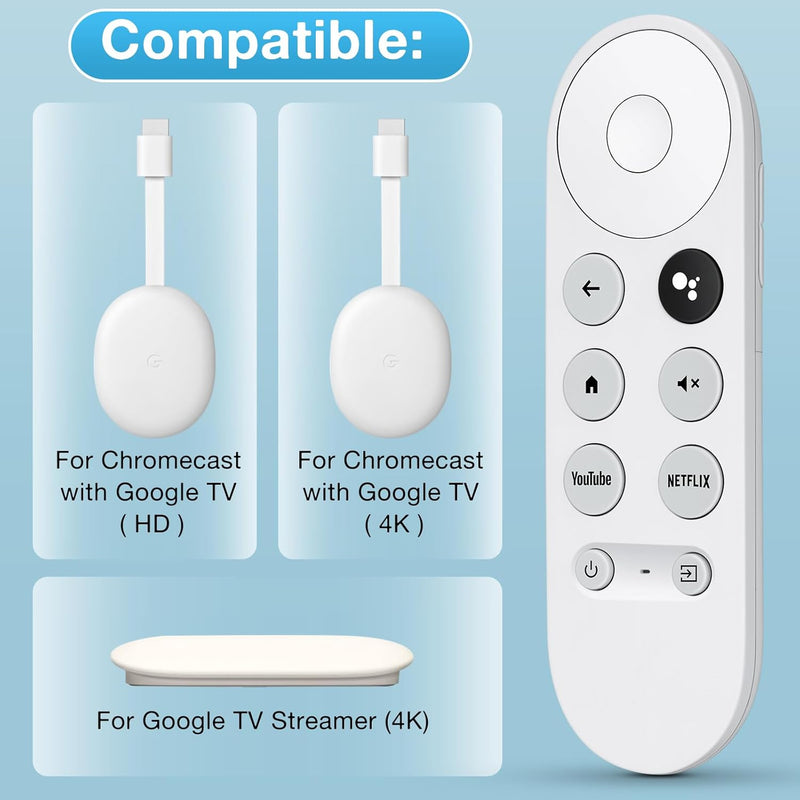 Chromecast Google TV Remote Replacement Compatible