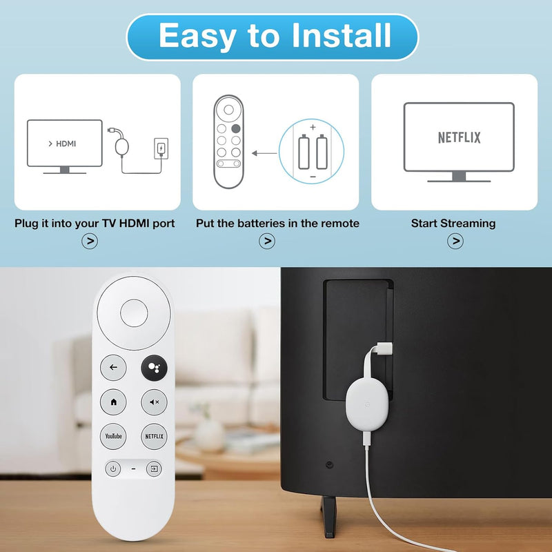 Chromecast Google TV Remote Replacement Compatible