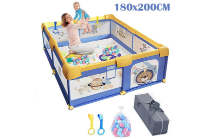 Close up of playpen steel frame and plastic joints