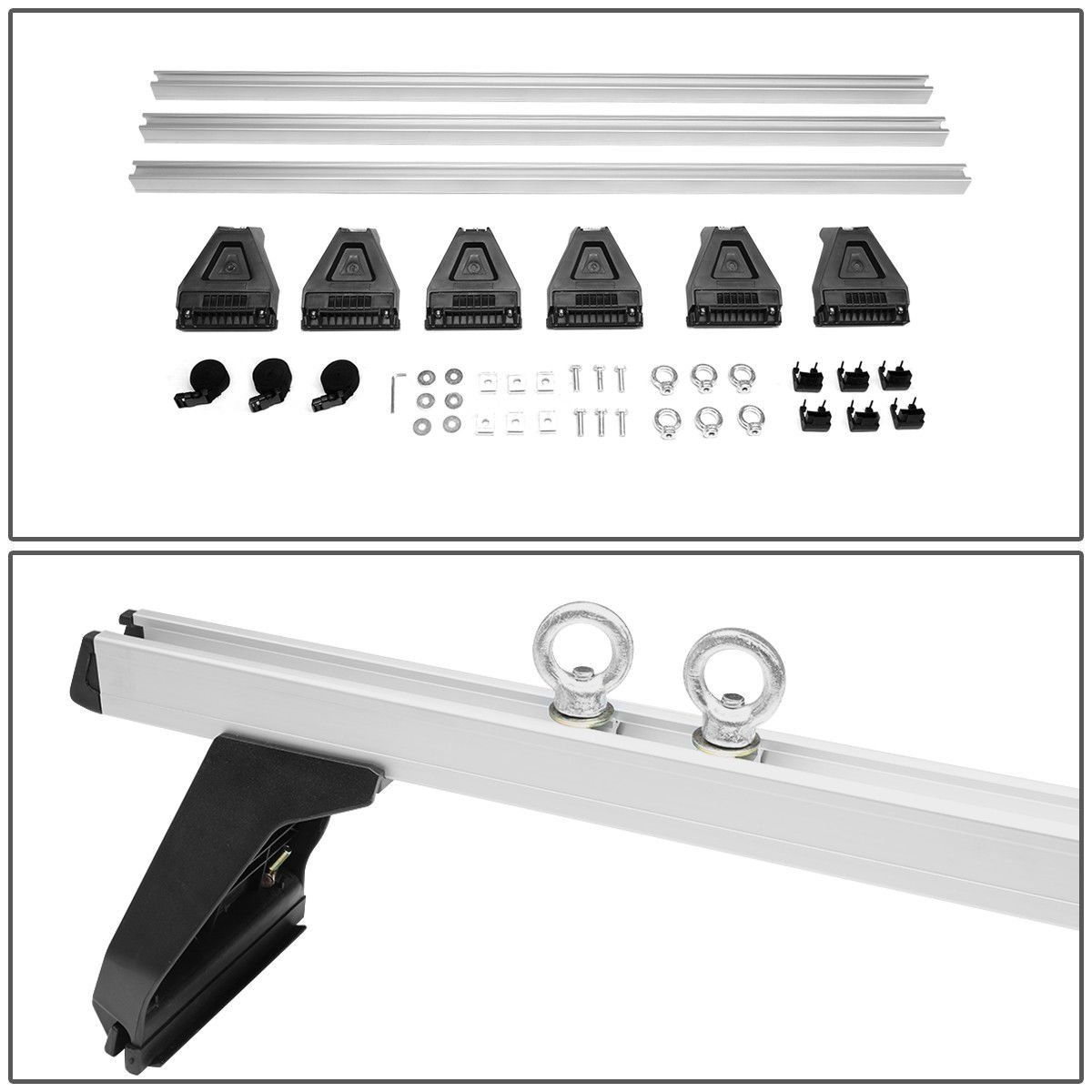 Heavy-duty aluminium car roof racks universal for vans