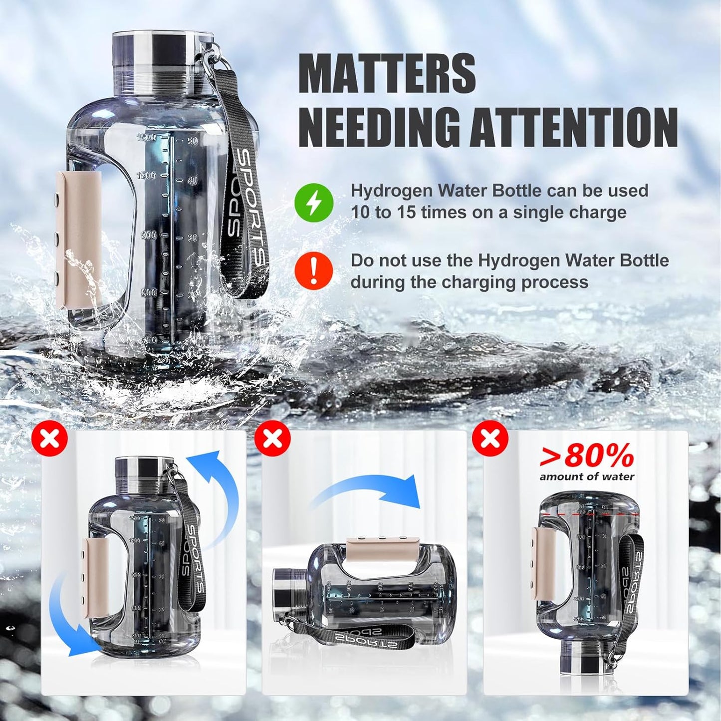 Hydrogen Water Generator Bottle