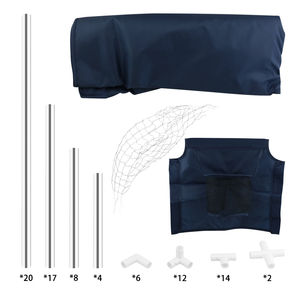 Portable playpen fence with oxford cloth material detail