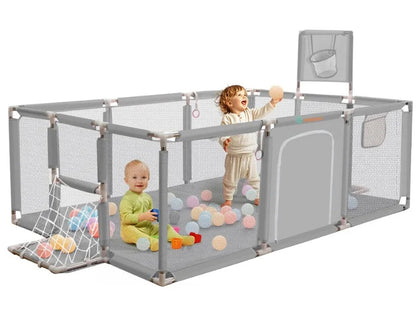 Portable Baby Playpen Fence Gate Wall Fence Barrier PlayPen