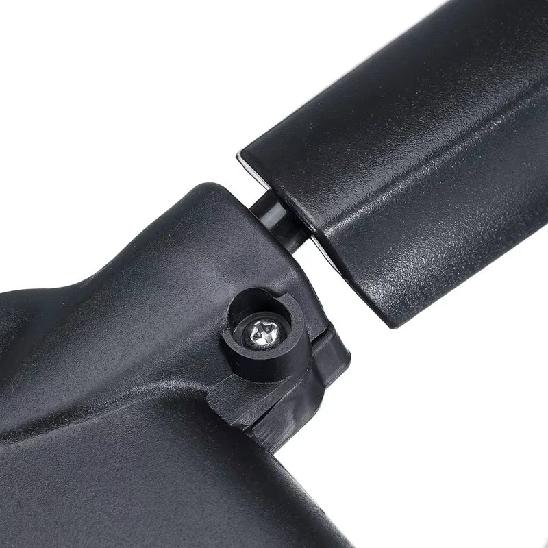 Black Toyota Hiace tailgate mirror mounted securely on tailgate