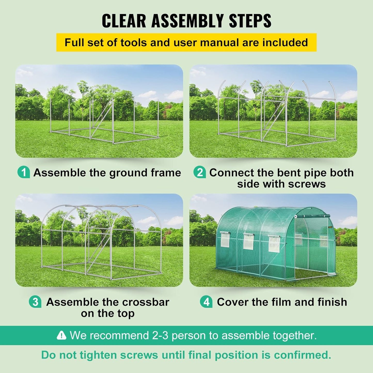 Walk in Greenhouse 3x2x2m