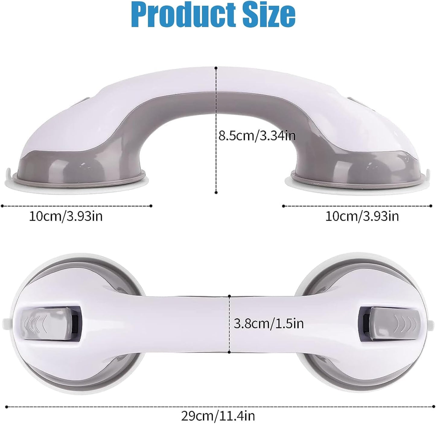 Bathroom Suction Grab Bars Armrest Toilet Assist Handle Shower Handle