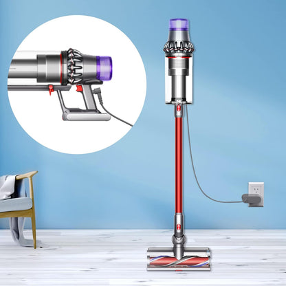 Grey Dyson V10 V11 V12 V15 charger with overcharge protection label