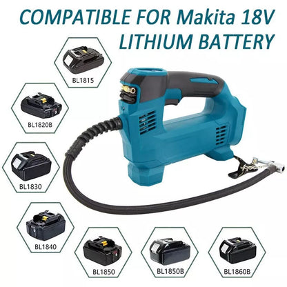 Cordless Car Tyre Inflator Pump Fits Makita 18V Battery