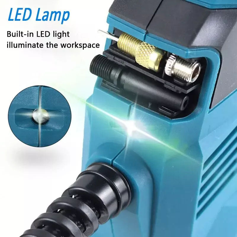 Cordless Car Tyre Inflator Pump Fits Makita 18V Battery