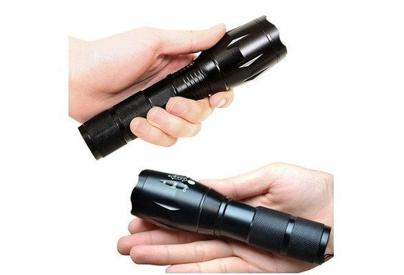 LED torch waterproof feature with water droplets