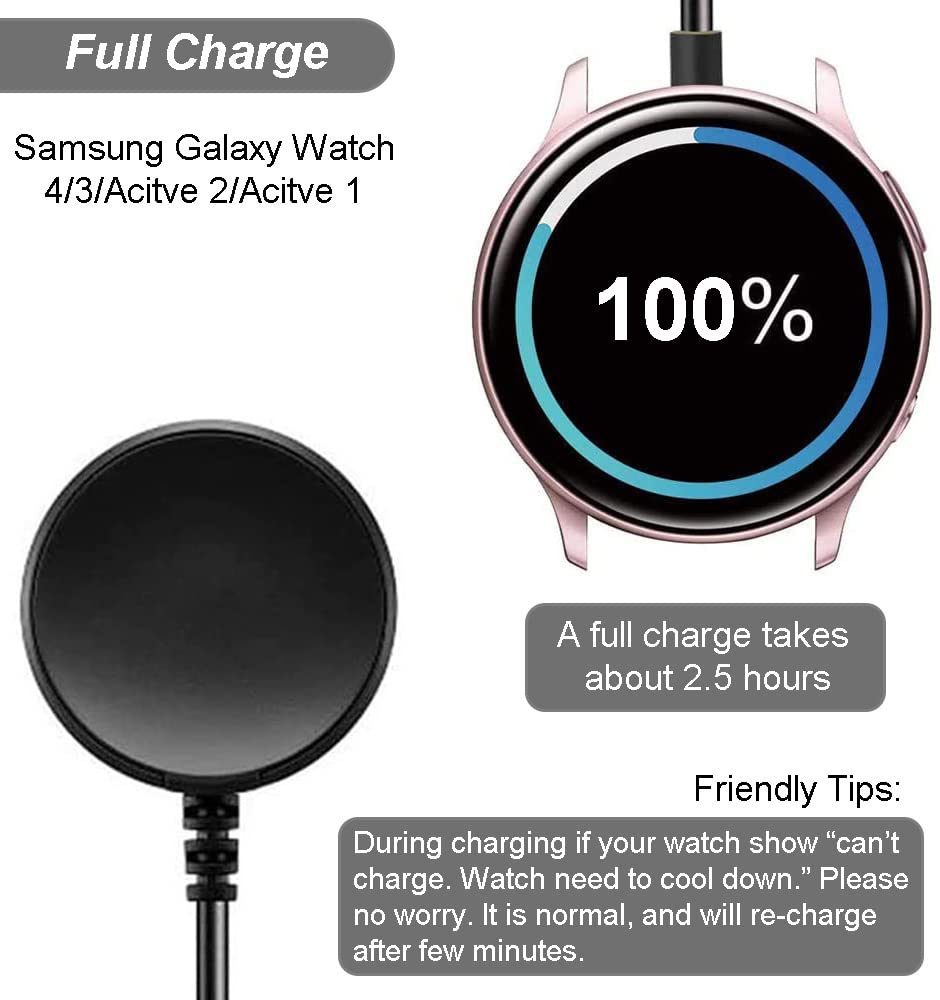 USB Charger For Samsung Galaxy Watch 3 4 5 Active 1 2 3