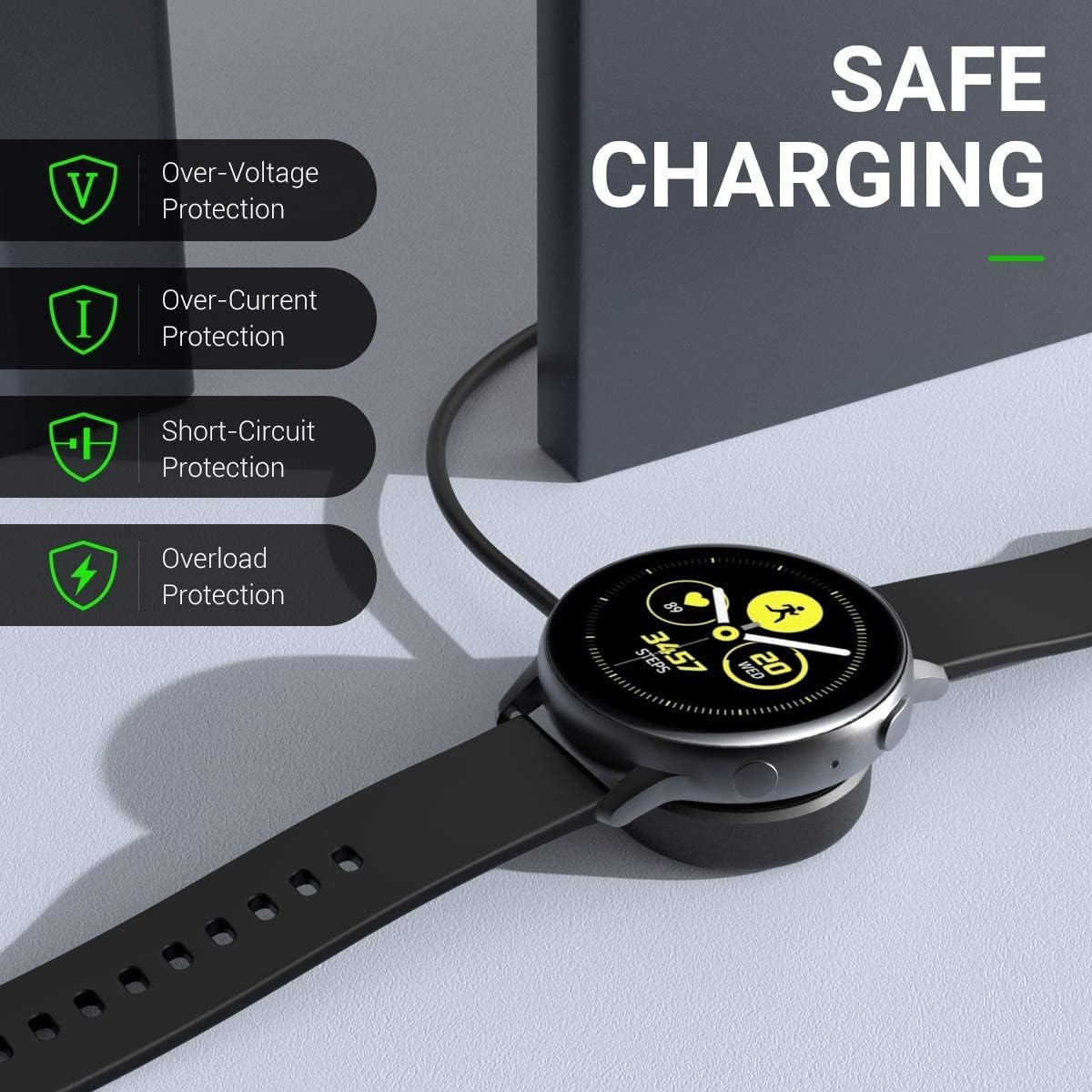 USB Charger For Samsung Galaxy Watch 3 4 5 Active 1 2 3