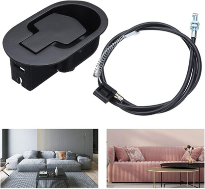 Sofa lounge recliner handle installed on a recliner chair