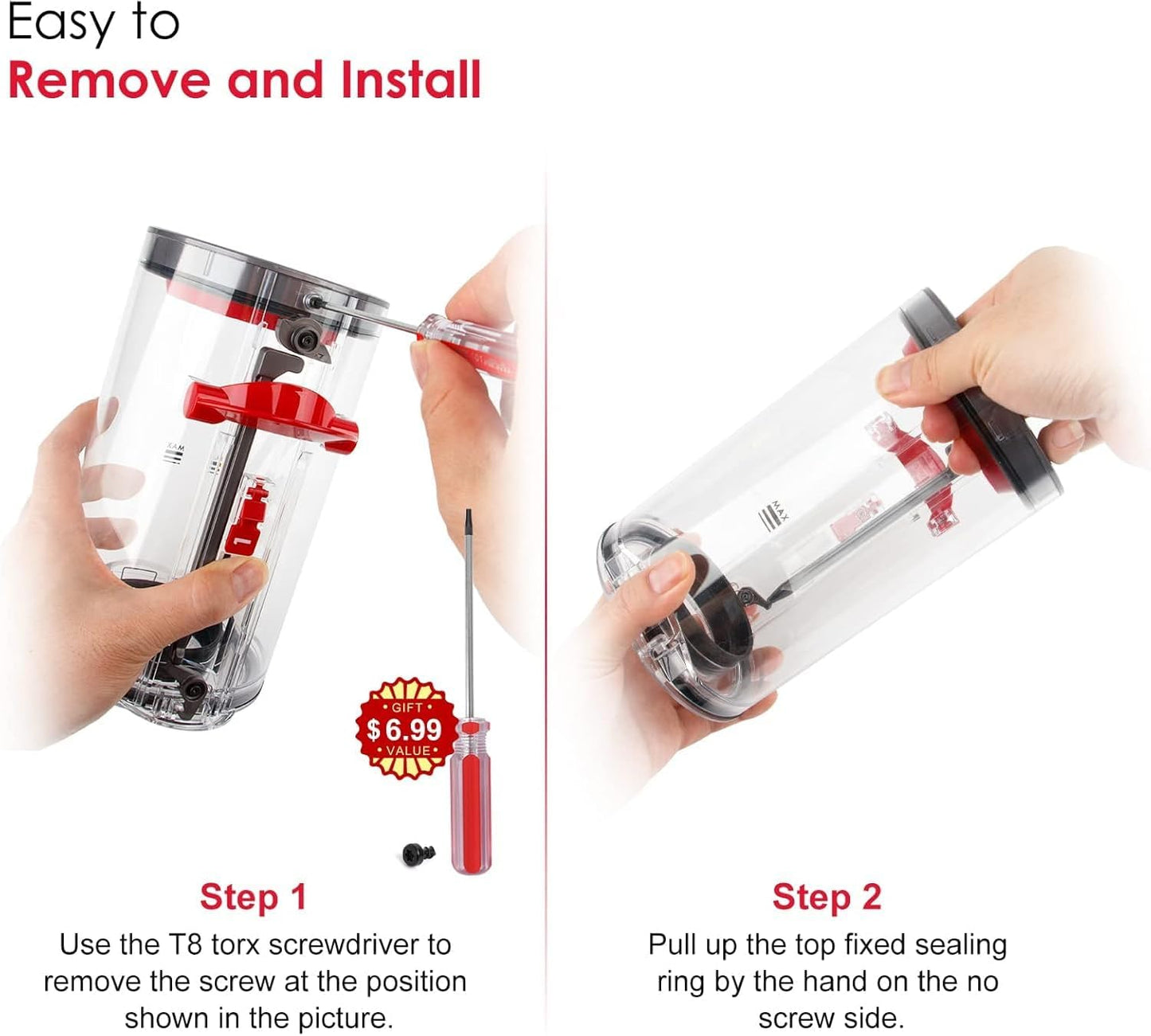 Top Fixed Sealing Ring for Dyson V11 V15 SV14 SV15 SV22