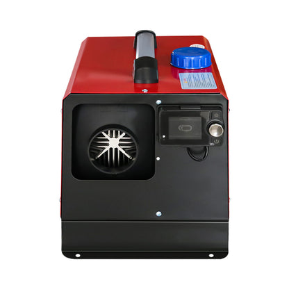 Diesel air heater in workshop setting