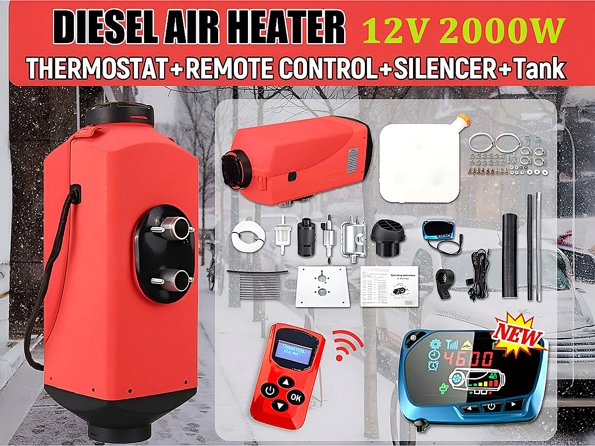 Diesel Air Warmer 2KW 12V operating in cold NZ outdoor conditions