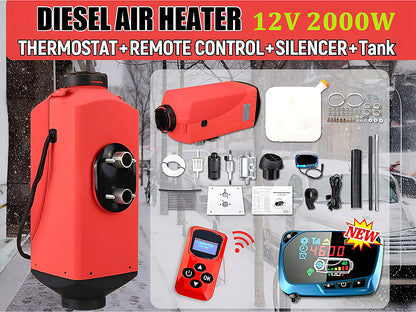 Diesel Air Warmer 2KW 12V operating in cold NZ outdoor conditions