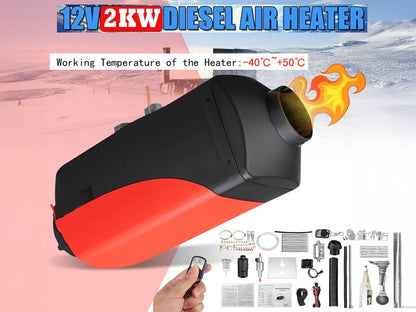 Diesel Air Warmer 2KW 12V operating in cold NZ outdoor conditions