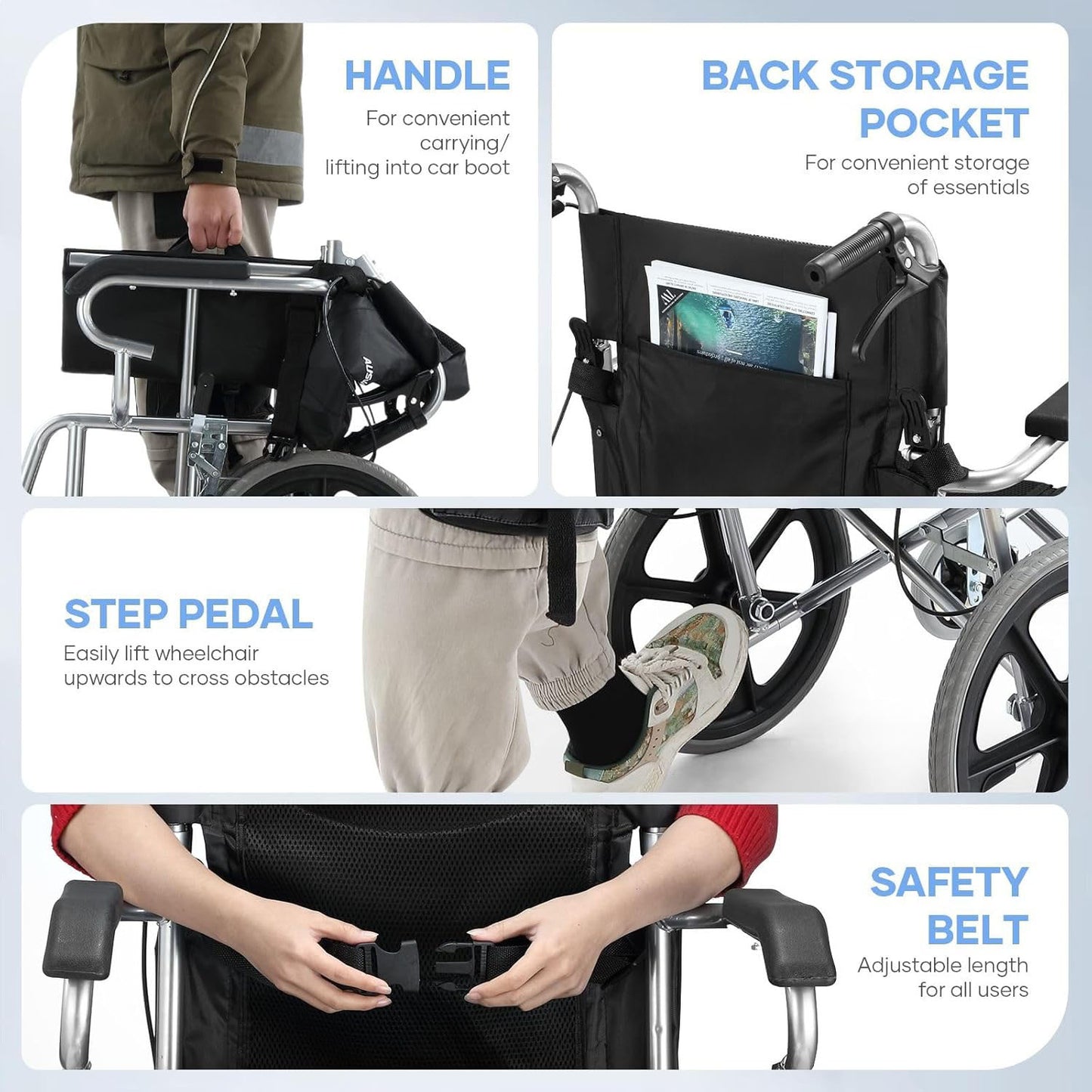 Wheelchair Foldable 16 Inch