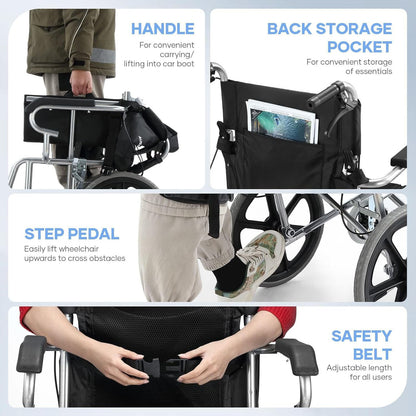 Wheelchair Foldable 16 Inch