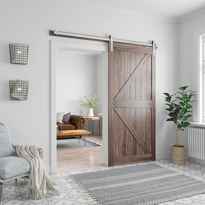 Barn door hardware 2m stainless steel showing brushed finish