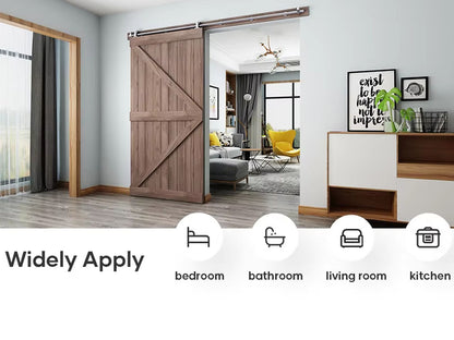 Track connector joining two 125m steel tracks in barn door kit