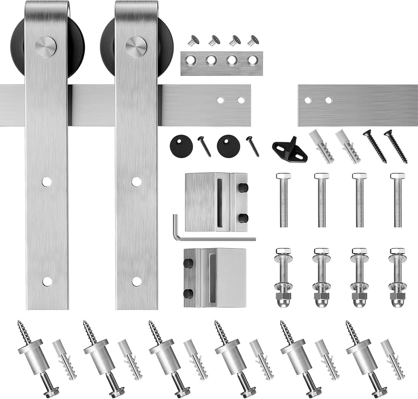 Floor guide for barn door hardware 25m sliding door system